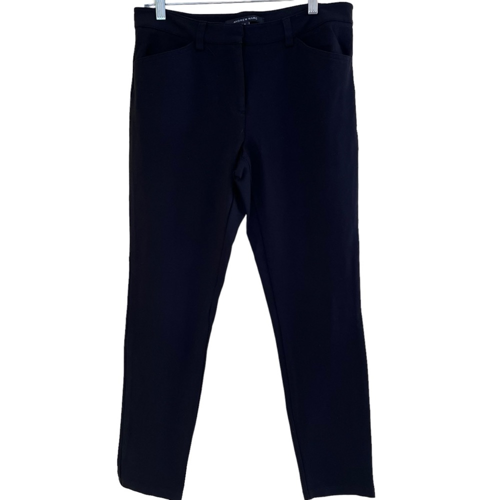 Andrew Marc Black Stretch Skinny Ponte Trouser 8
